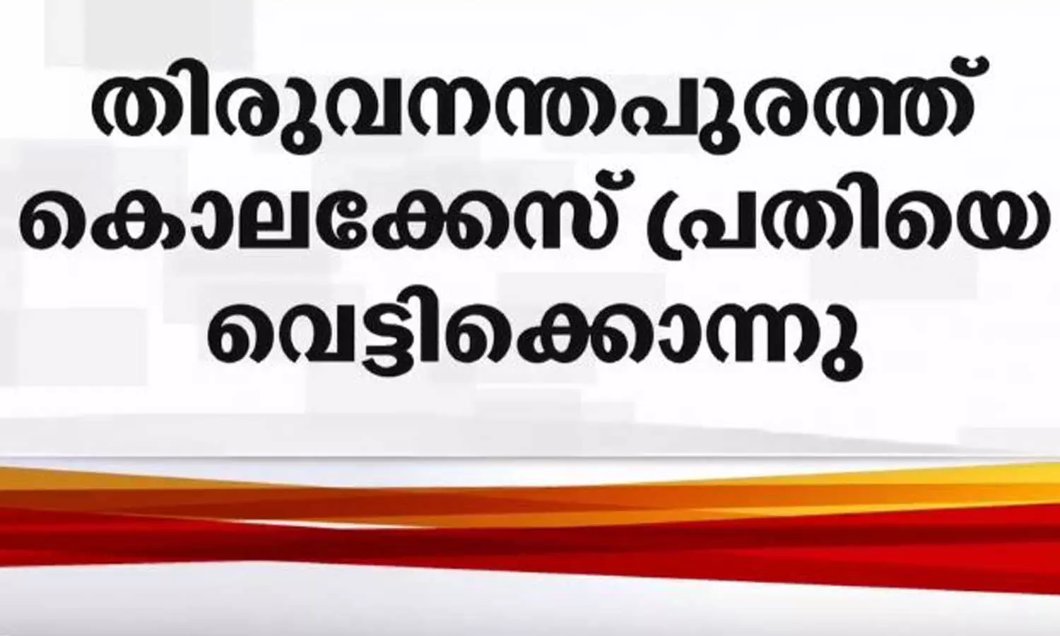 വീണ്ടും ഗുണ്ടാകുടിപ്പക; തലസ്ഥാനത്ത് കൊലക്കേസ് പ്രതിയെ വെട്ടിക്കൊന്നു