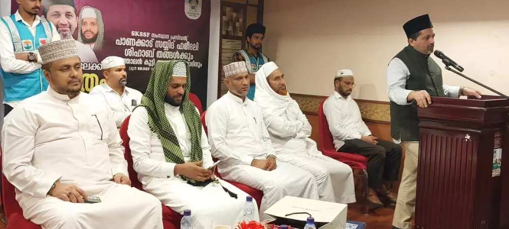 സൗദിയിലെത്തിയ ഹമീദലി ശിഹാബ് തങ്ങള്‍ക്ക് സ്വീകരണം നല്‍കി