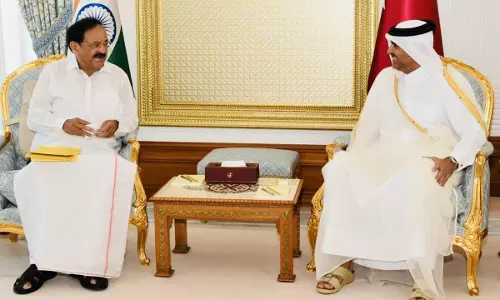 ഉപരാഷ്ട്രപതി വെങ്കയ്യ നായിഡുവിന്‍റെ ഖത്തറിലെ മൂന്ന് ദിവസത്തെ ഔദ്യോഗിക സന്ദര്‍ശനത്തിന് തുടക്കം