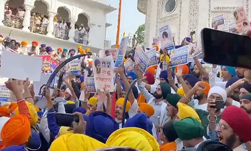 ബ്ലൂസ്റ്റാർ ഓപ്പറേഷൻ വാർഷികം: സുവർണ ക്ഷേത്രത്തിന് മുന്നിൽ ഖാലിസ്ഥാൻ മുദ്രാവാക്യം