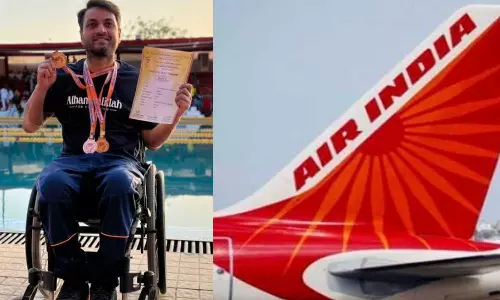 എയർപോർട്ടിൽ വീൽചെയറിനായി കാത്തിരുന്നത് ഒന്നര മണിക്കൂർ; ഇന്ത്യൻ പാരാനീന്തൽ താരത്തോട് മാപ്പ് പറഞ്ഞ് എയർ ഇന്ത്യ