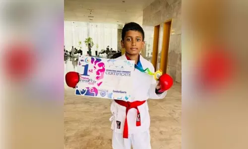 അന്താരാഷ്ട്ര കരാട്ടെ ടൂർണമെൻറിൽ ഇരട്ട സ്വർണമേഡൽ നേടി മലയാളി വിദ്യാർഥി