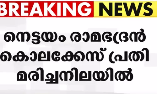 നെട്ടയം രാമഭദ്രൻ കൊലക്കേസിലെ രണ്ടാം പ്രതിയെ തൂങ്ങി മരിച്ച നിലയിൽ കണ്ടെത്തി