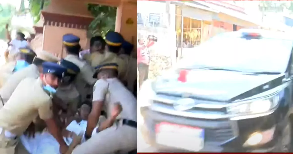 മുഖ്യമന്ത്രിയുടെ വാഹനത്തിന് നേരെ ചീമുട്ടയേറ്; ഇന്നും കരിങ്കൊടി പ്രതിഷേധം