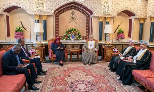 ടാന്‍സാനിയന്‍ പ്രസിഡന്റ് ഒമാനുമായി   വിവിധ കരാറുകളില്‍ ഒപ്പുവെച്ചു