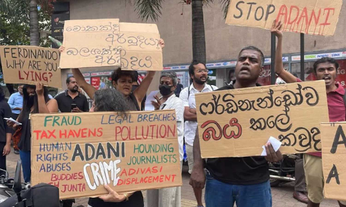 മോദി-ഗൊട്ടബയ രഹസ്യ കരാർ: അദാനിക്കെതിരെ ശ്രീലങ്കയിൽ വൻ പ്രക്ഷോഭം