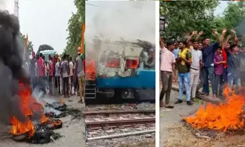 കത്തിപ്പടർന്ന് അഗ്നിപഥ് പ്രതിഷേധം;  ഏഴു സംസ്ഥാനങ്ങളിൽ ജനങ്ങള്‍ തെരുവിൽ...  വിട്ടുവീഴ്ചയിലും തൃപ്തരല്ലെന്ന് സമരക്കാര്‍