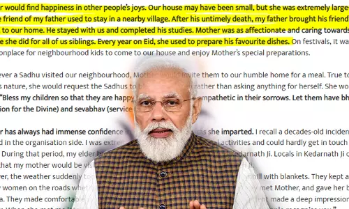 അബ്ബാസ് ഞങ്ങളുടെ വീട്ടിൽ താമസിച്ചു പഠിച്ചു; ബാല്യകാലത്തെ  അപൂർവ്വ സൗഹൃദം പറഞ്ഞ് നരേന്ദ്രമോദി