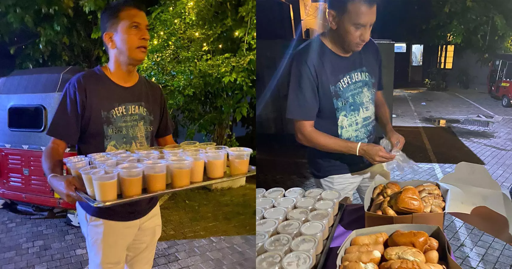 പെട്രോൾ പമ്പിനു മുമ്പിൽ വരിനിന്ന് ജനം; ചായയും ബണ്ണുമായി റോഷൻ മഹാനാമ പെട്രോൾ പമ്പിനു മുമ്പിൽ വരിനിന്ന് ജനം; ചായയും ബണ്ണുമായി റോഷൻ മഹാനാമ