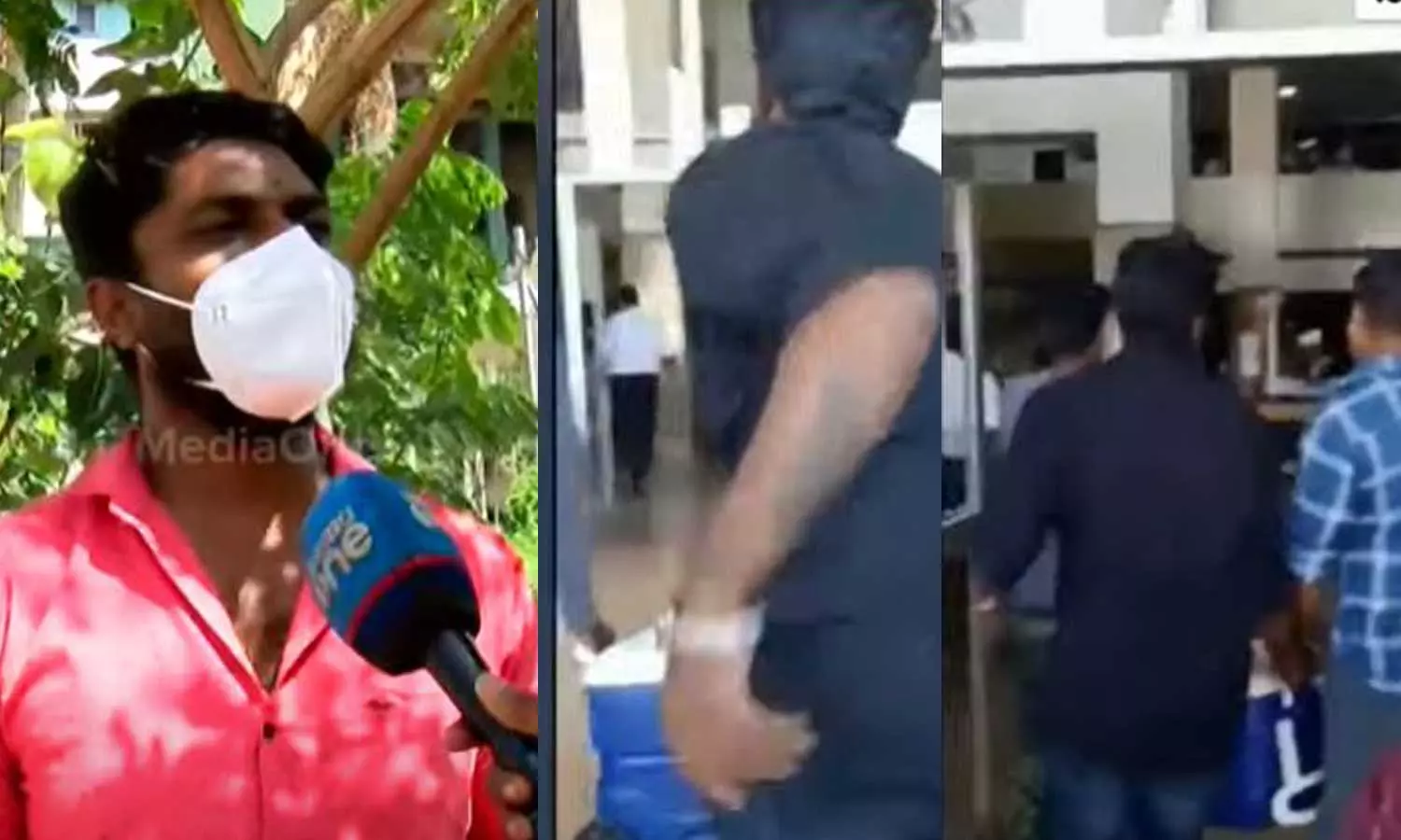 വൃക്കയുമായി ഓപ്പറേഷൻ തീയറ്ററിന്റെ മുന്നിൽ 10 മിനിറ്റ് കാത്തുനിന്നു, സ്വീകരിക്കാന് ആരുമുണ്ടായില്ല; ശസ്ത്രക്രിയ വൈകി രോഗി മരിച്ച സംഭവത്തിൽ ഡോക്ടർമാർക്കെതിരെ ആംബുലൻസ് ഡ്രൈവർ വൃക്കയുമായി ഓപ്പറേഷൻ തീയറ്ററിന്റെ മുന്നിൽ 10 മിനിറ്റ് കാത്തുനിന്നു, സ്വീകരിക്കാന് ആരുമുണ്ടായില്ല; ശസ്ത്രക്രിയ വൈകി രോഗി മരിച്ച സംഭവത്തിൽ ഡോക്ടർമാർക്കെതിരെ ആംബുലൻസ് ഡ്രൈവർ