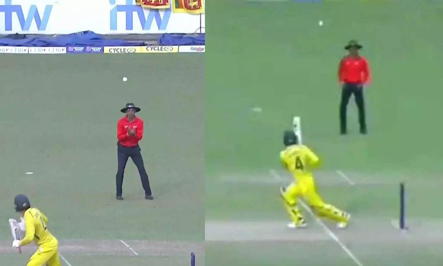 ഫീൽഡറല്ല, അമ്പയറാണ്; ക്യാച്ച് എടുക്കാൻ ശ്രമിച്ച് ധർമസേന, കൂട്ടച്ചിരി