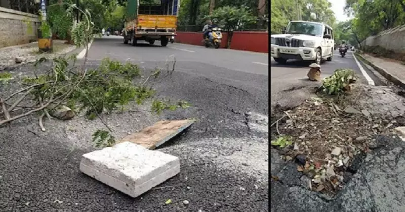 പ്രധാനമന്ത്രിയുടെ സന്ദർശനത്തിനായി 23 കോടിക്ക് മോടികൂട്ടിയ റോഡ് പൊളിഞ്ഞു