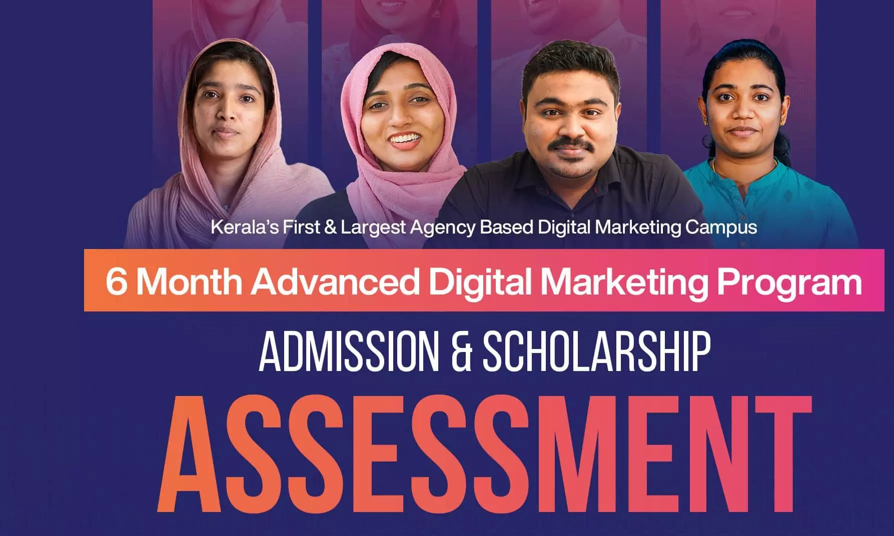 സ്കോളര്ഷിപ്പോടുകൂടി ഡിജിറ്റല് മാര്ക്കറ്റിംഗ് പഠിക്കാം; എന്ട്രന്സ് പരീക്ഷ ജൂലായ് 16, 17 തീയതികളില് സ്കോളര്ഷിപ്പോടുകൂടി ഡിജിറ്റല് മാര്ക്കറ്റിംഗ് പഠിക്കാം; എന്ട്രന്സ് പരീക്ഷ ജൂലായ് 16, 17 തീയതികളില്