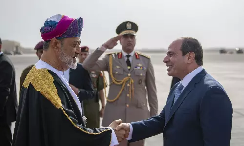 ഈജിപ്ത് പ്രസിഡന്റിന്റെ ഒമാൻ സന്ദർശനത്തിന് തുടക്കം