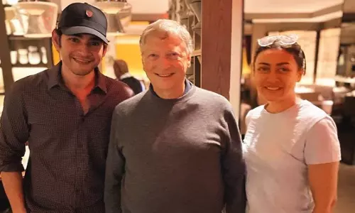 മഹേഷ് ബാബുവിനെ കണ്ട സന്തോഷം പങ്കുവച്ച് ബില്‍ഗേറ്റ്സ്