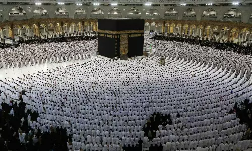 ഇന്ത്യയിൽ നിന്നുള്ള മുഴുവൻ ഹാജിമാരും എത്തി: ബുധനാഴ്ച ഹാജിമാർ മിനായിലേക്ക് നീങ്ങും