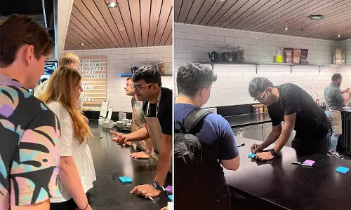 ഓഫീസിലിരുന്ന് മടുത്തോ..?; ജീവനക്കാരോടൊപ്പം കോഫിയുടെ ഓർഡറെടുത്ത്  ട്വിറ്റർ സിഇഒ