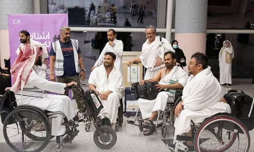ഭിന്നശേഷിക്കാരായ 300 ഹജ്ജ് തീര്‍ഥാടകരെ ജിദ്ദയിലെത്തിച്ചു