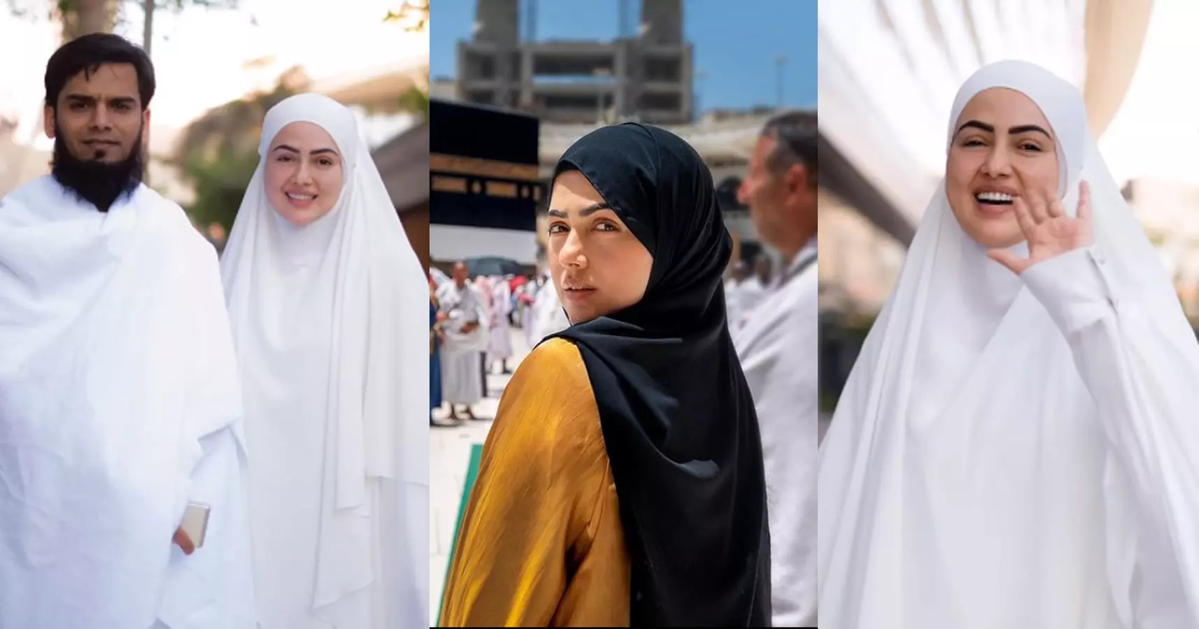 വിവരിക്കാൻ വാക്കുകളില്ല; ആദ്യ ഹജ്ജ് ചെയ്ത് സനാ ഖാൻ