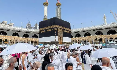 ഹജ്ജ് ദിവസങ്ങളില് സൗദിയിലെ താപനില 44 ഡിഗ്രി സെല്ഷ്യസ് വരെ ഉയരുമെന്ന് മുന്നറിയിപ്പ് ഹജ്ജ് ദിവസങ്ങളില് സൗദിയിലെ താപനില 44 ഡിഗ്രി സെല്ഷ്യസ് വരെ ഉയരുമെന്ന് മുന്നറിയിപ്പ്