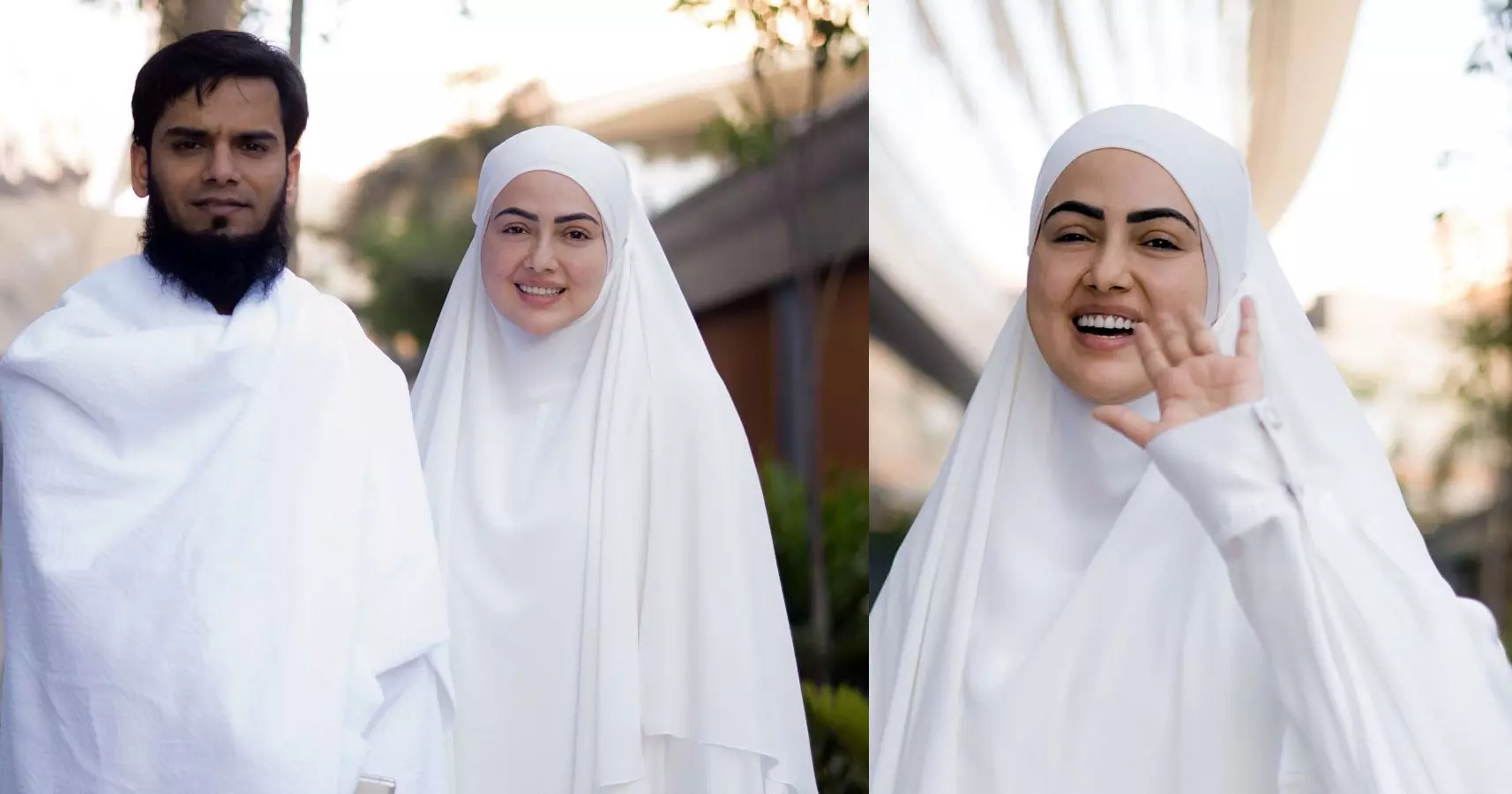 നിങ്ങൾക്ക് ക്യാമറയിൽനിന്ന് മാറി നിൽക്കാനാവില്ല; ഹജ്ജ് ചിത്രങ്ങൾ പങ്കുവച്ച സനാ ഖാന് വിമർശം