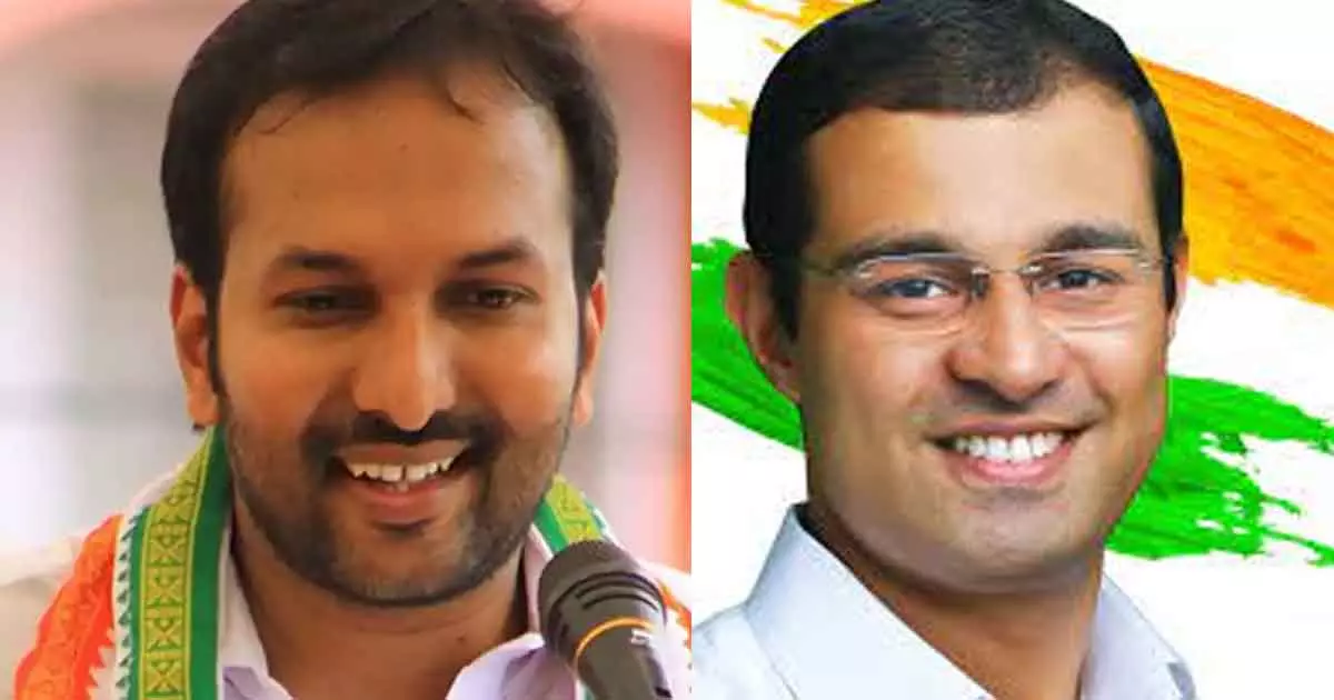 പി.സി വിഷ്ണു നാഥും റോജി എം. ജോണും എ.ഐ.സി.സി സെക്രട്ടറിമാർ