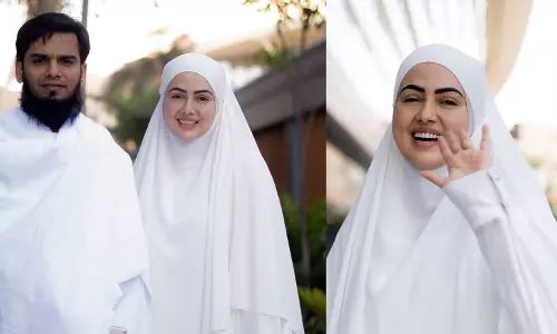 നിങ്ങൾക്ക് ക്യാമറയിൽനിന്ന് മാറി നിൽക്കാനാവില്ല; ഹജ്ജ് ചിത്രങ്ങൾ പങ്കുവച്ച സനാ ഖാന് വിമർശം