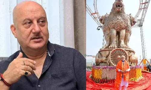 സിംഹത്തിന് പല്ലുണ്ടെങ്കിൽ അത് കാണിച്ചെന്നിരിക്കും; അശോകസ്തംഭ വിവാദത്തിൽ പ്രതികരണവുമായി അനുപം ഖേർ