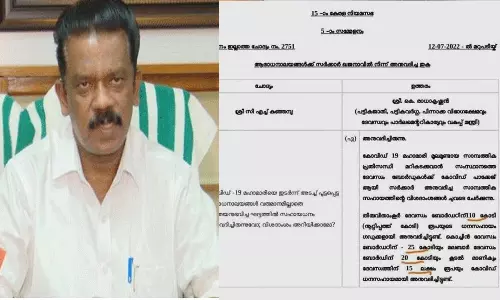 സംസ്ഥാനത്തെ ആരാധനാലയങ്ങള്ക്ക് 155 കോടി കോവിഡ് ധനസഹായമായി നൽകി: മന്ത്രി സംസ്ഥാനത്തെ ആരാധനാലയങ്ങള്ക്ക് 155 കോടി കോവിഡ് ധനസഹായമായി നൽകി: മന്ത്രി