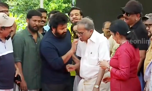 ഓളവും തീരവും സിനിമയുടെ ലൊക്കേഷനിൽ എം.ടി യുടെ പിറന്നാളാഘോഷം