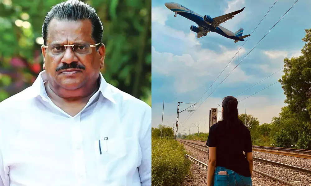 ലോകത്തിന് മുകളില്‍ ഉയരത്തിലങ്ങനെ!; റെയില്‍ ട്രാക്കിന് മുകളില്‍ ഇന്‍ഡിഗോ വിമാനം, ചിത്രം വൈറല്‍