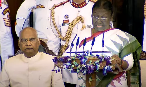 ദ്രൗപദി രാഷ്ട്രപതി;  ദ്രൗപദി മുർമു  15ാം  രാഷ്ട്രപതിയായി സത്യപ്രതിജ്ഞ ചെയ്തു