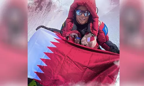 ലോകത്തെ ഉയരം കൂടിയ രണ്ടാമത്തെ കൊടുമുടിയും കീഴടക്കി ഖത്തരി പർവതാരോഹക ശൈഖ അസ്മ ലോകത്തെ ഉയരം കൂടിയ രണ്ടാമത്തെ കൊടുമുടിയും കീഴടക്കി ഖത്തരി പർവതാരോഹക ശൈഖ അസ്മ