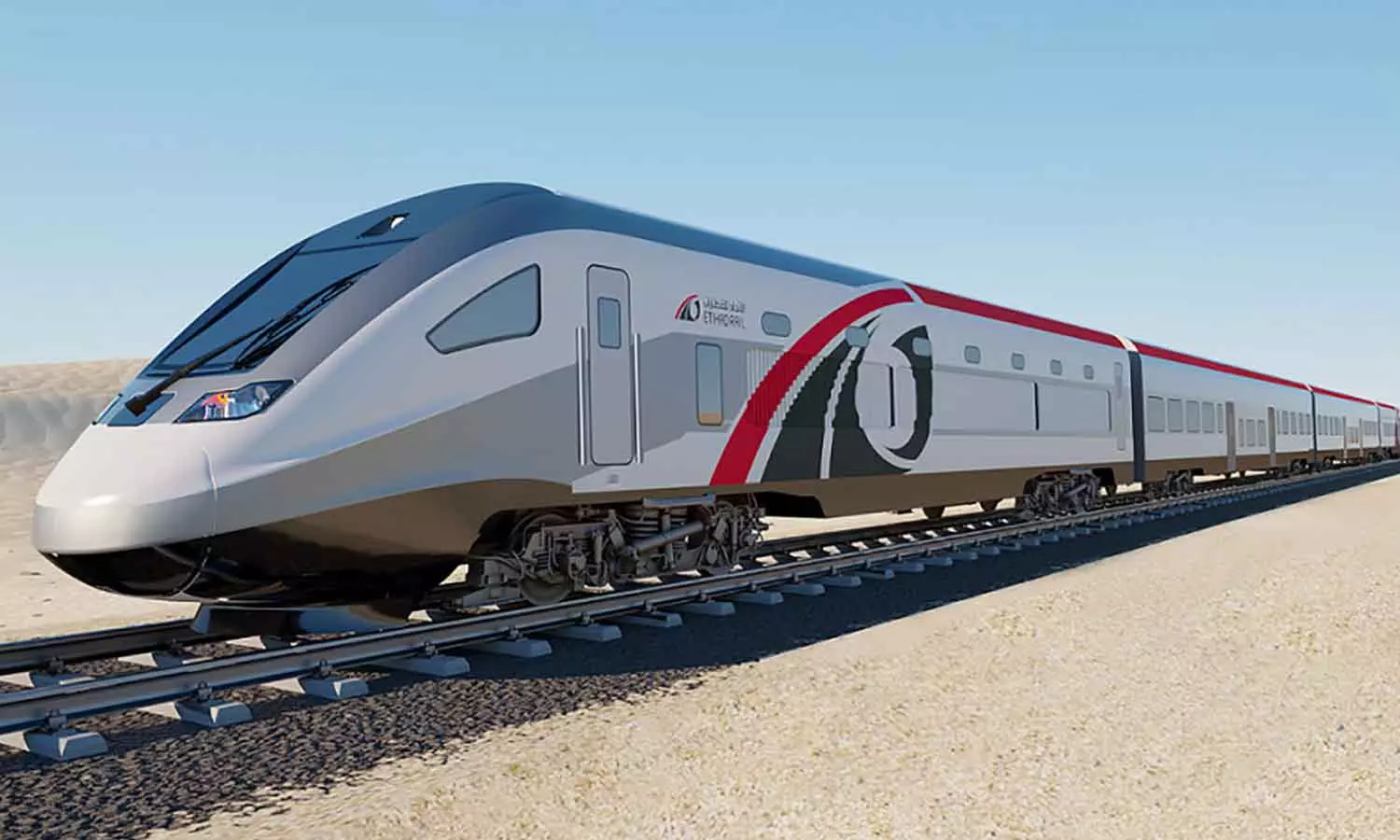 Etihad Rail; 57 minutes from Abu Dhabi to Dubai!