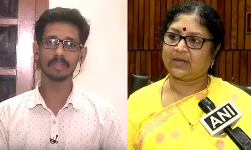 ഫിലോമിനയുടെ മൃതദേഹത്തെ മന്ത്രി ബിന്ദു അപമാനിച്ചെന്ന് മകൻ ഡിനോ ദേവസ്യ