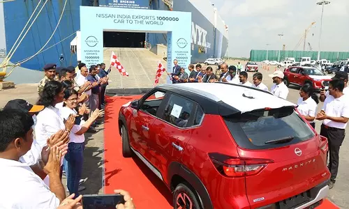 ഇന്ത്യയിൽ നിന്നുള്ള കയറ്റുമതിയിൽ ഒരു മില്യൺ ക്ലബിൽ കയറി നിസാൻ