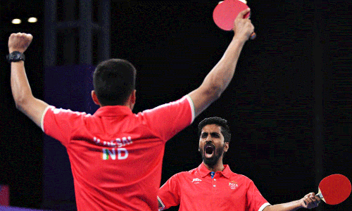 കോമണ്‍വെല്‍ത്ത് ഗെയിംസ്; ടേബിള്‍ ടെന്നീസില്‍ ഇന്ത്യക്ക് സ്വര്‍ണം