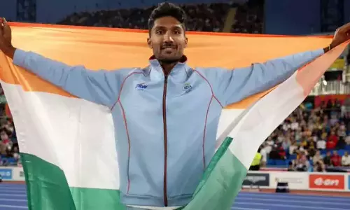 പുതുചരിത്രം രചിച്ച് തേജസ്വിൻ ശങ്കർ; പുരുഷ ഹൈജംപിൽ വെങ്കലം