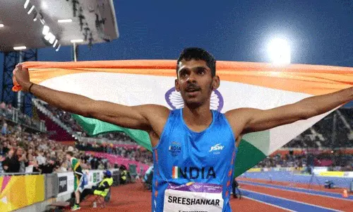 കോമൺവെൽത്ത് ലോങ് ജംപില്‍ മലയാളി ചരിതം; എം. ശ്രീശങ്കറിന് വെള്ളി
