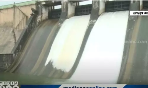 മലമ്പുഴ ഡാം തുറന്നു; നാല് ഷട്ടറുകൾ അഞ്ച് സെന്റീ മീറ്ററാണ് തുറന്നത്