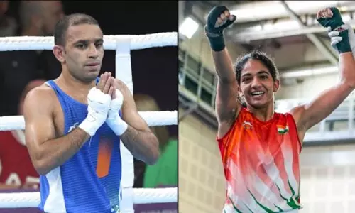 ഇടിക്കൂട്ടിൽ വീണ്ടും സ്വർണവേട്ട; പൊൻതാരങ്ങളായി നീതുവും അമിത് പങ്കലും