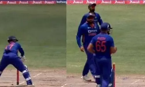 സഞ്ജുവിന്റെ തകർപ്പൻ ഫീൽഡിംങ്; ബെയിൽസ് ഇളക്കാതെ കാത്തുനിന്ന ഋഷഭ് പന്തിനോട് കലിപ്പിച്ച് രോഹിത് ശർമ