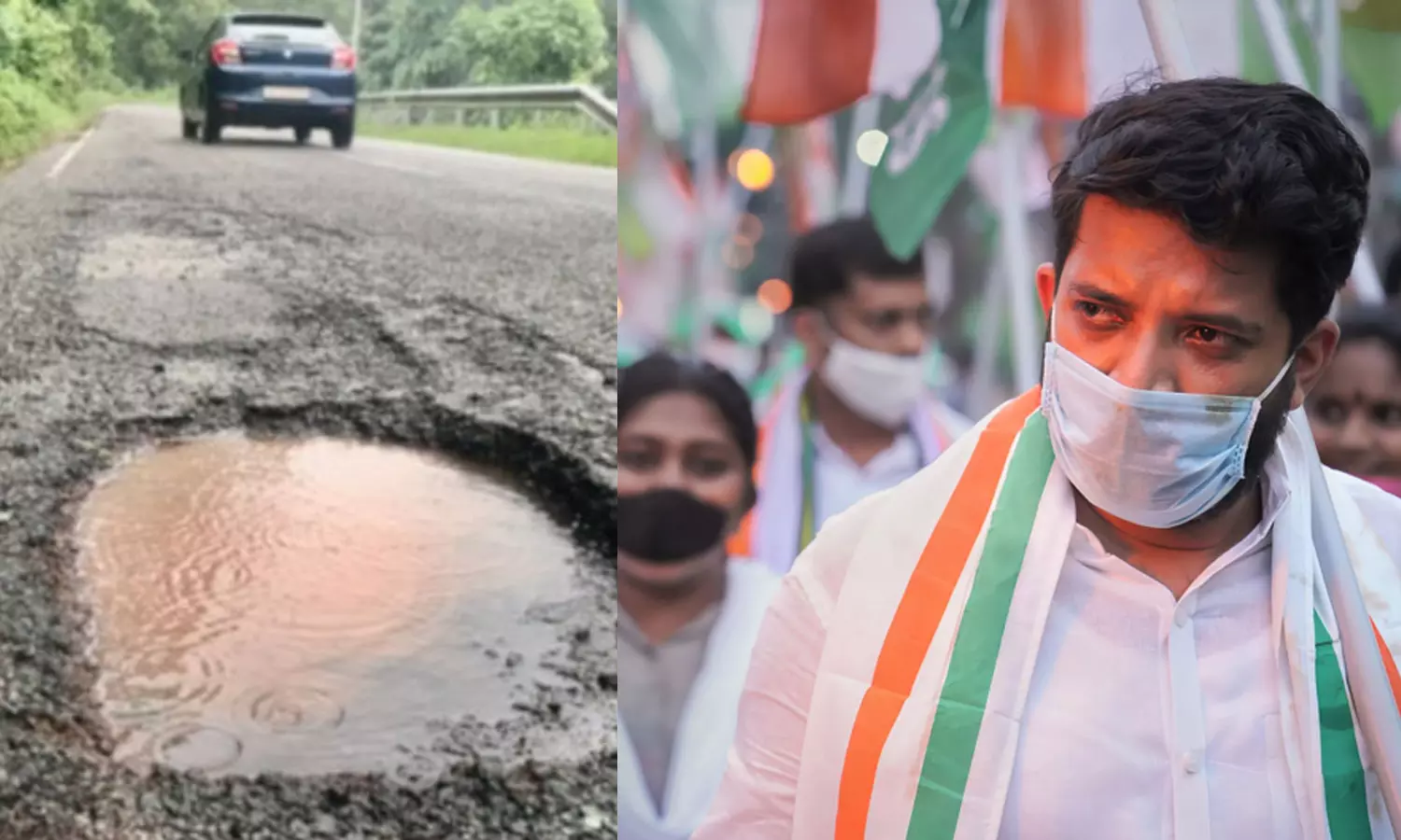 ആളുകളെ ഇങ്ങനെ മരിക്കാൻ വിടരുത്- റോഡിലെ കുഴി അടയ്ക്കാത്തതിൽ സംസ്ഥാന വ്യാപക പ്രതിഷേധത്തിന് യൂത്ത് കോൺഗ്രസ് ആളുകളെ ഇങ്ങനെ മരിക്കാൻ വിടരുത്- റോഡിലെ കുഴി അടയ്ക്കാത്തതിൽ സംസ്ഥാന വ്യാപക പ്രതിഷേധത്തിന് യൂത്ത് കോൺഗ്രസ്