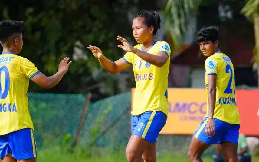 മിന്നല്‍ ബ്ലാസ്റ്റേഴ്സ്; പത്ത് ഗോള്‍ വിജയവുമായി ബ്ലാസ്റ്റേഴ്സ് വനിതകള്‍