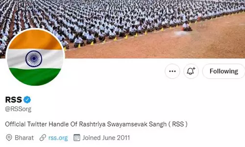 കാവിക്കൊടി മാറ്റി; പ്രൊഫൈൽ ചിത്രം ദേശീയപതാകയാക്കി ആർ.എസ്.എസ്