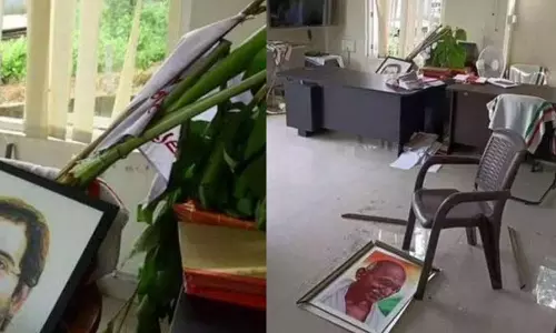 ഗാന്ധിചിത്രം തകർത്ത കേസ്: രാഹുല്‍ ഗാന്ധിയുടെ പി.എ അടക്കം നാല് കോൺഗ്രസ് പ്രവർത്തകർ അറസ്റ്റിൽ