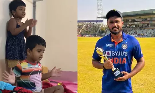 സഞ്ജു ചേട്ടൻ മാൻ ഓഫ് ദ മാച്ച്; ആർത്തുവിളിച്ച് ആഘോഷമാക്കി കുട്ടി ഫാൻസ്: വീഡിയോ