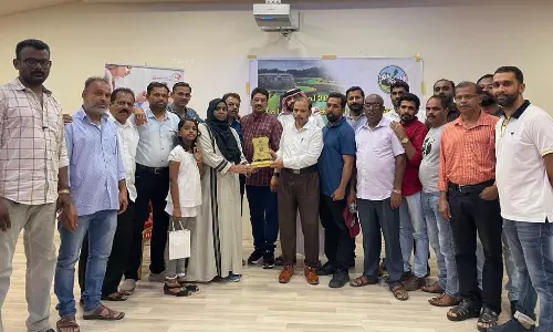 ആരോഗ്യ പ്രവർത്തക പ്രീന മോളെ ദമ്മാം   പാലക്കാട് പ്രാവാസി കൂട്ടായ്മ ആദരിച്ചു