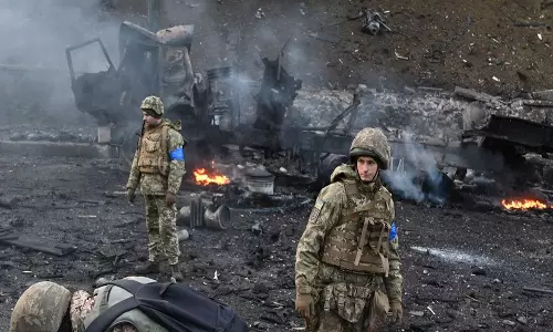 സ്വാതന്ത്ര്യദിനത്തിലും യുദ്ധഭൂമിയില്‍ യുക്രൈന്‍; റഷ്യന്‍ ആക്രമണം തുടങ്ങിയിട്ട് ആറു മാസം