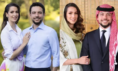പ്രതിശ്രുത വധു റജ്‌വയുമൊത്ത് ജോർദാൻ കിരീടാവകാശി; ചിത്രങ്ങൾ വൈറൽ